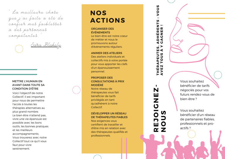 Brochure Collectif Therapy Verso